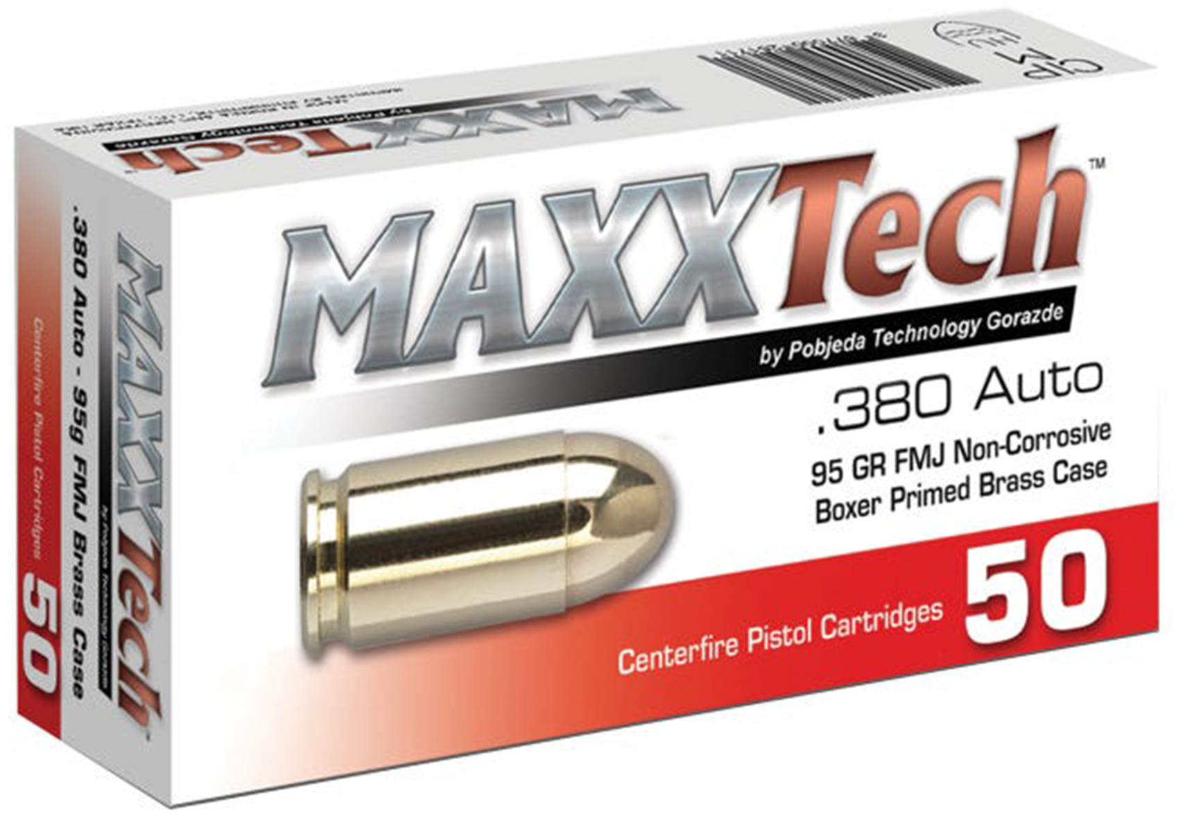 MAXX 380ACP 95GR 50/20 BRASS - Sale